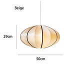 Vintage Danish Cloth Pendant Light - Rustic Fabric E27 Ceiling Hanging Lamp Fixture for Living Room, Dining Room & Bedroom