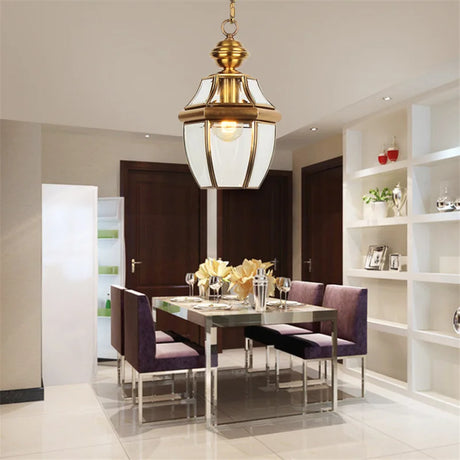 Modern Balcony Antique Led Pendant Lamps Copper Vintage Glass Pendant Lights Bar Corridor Outdoor Indoor Light Hang lamp Fixtures