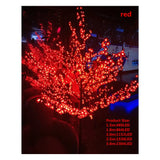 New 6.5ft Height Led Artificial Cherry Blossom Tree Light, Christmas Light, Outdoor Use, 110 V, 220v