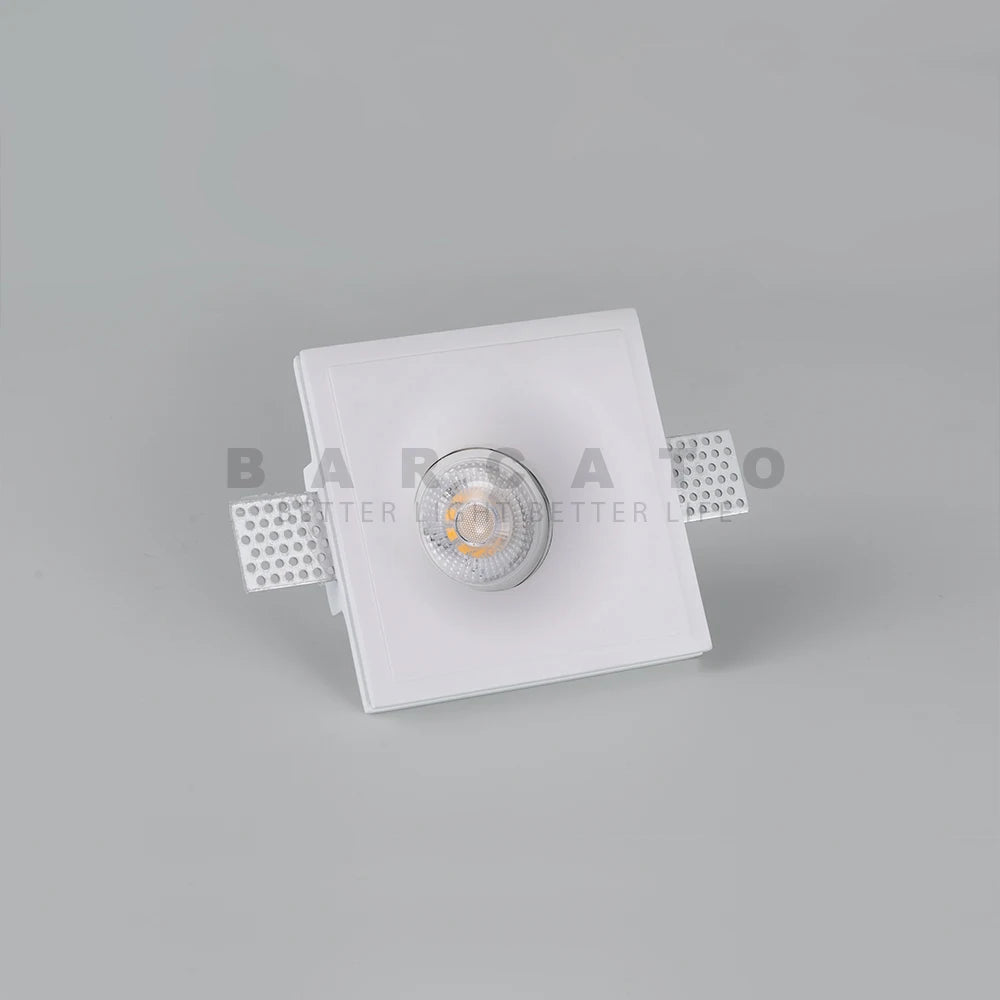 Recessed LED Downlight Ceiling Lamp GU10 Anti-Glare Embedded Gypsum Spotlight for Living Room Bedroom Hotel Aisle Home Lighting