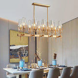 Post Modern Luxury Led Gold Lustre Glass Chandelier Room Decor Pendant Lamp Living Dining Bedroom villa Indoor Lighting Fixtures