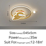 New Designer Home Warm Children's Room Ceiling Light Creative Simple Modern Personality Astronaut Boys Girls Bedroom Lighting