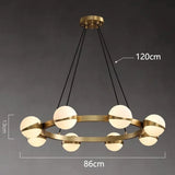 Modern Acrylic circular LED Pendant Lights for Living Dining Room Kitchen Table Bedroom Home Decor Hanging lamp lusters Fixture