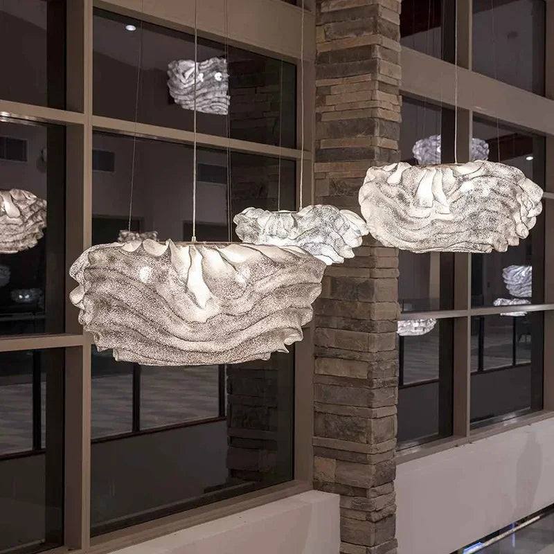 Art Deco Shop Restaurant Chandeliers Modern Creative Cloud Pendant Lights Living Room Bedroom Hanging Lamps for Room Decor LED