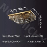 Crystal Lamp Nordic Minimalist Living Room Main Light Modern Elegant Ceiling Light Creative Home Restaurant Led Lights