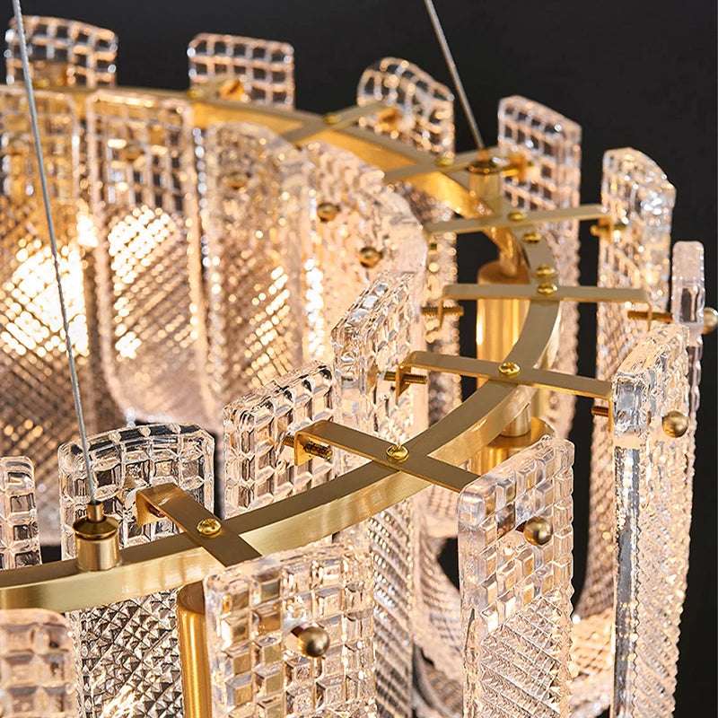 2025 Modern Chandelier Lighting Desinger Lustre Ring Hanging Lamps Suspension Luminaire Lampen For Foyer Living Room Dining Room