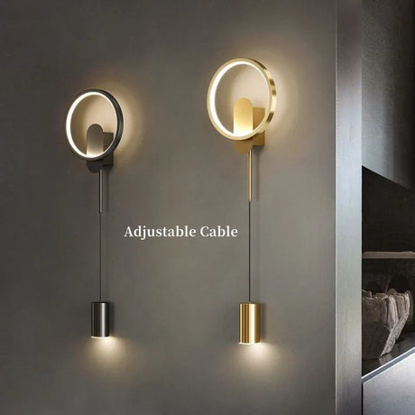 Modern Led Indoor Wall Lamp Bedroom Bedside Decoration Living Room Stair Wall Light Sconce Golden Luminaire светильник настенный