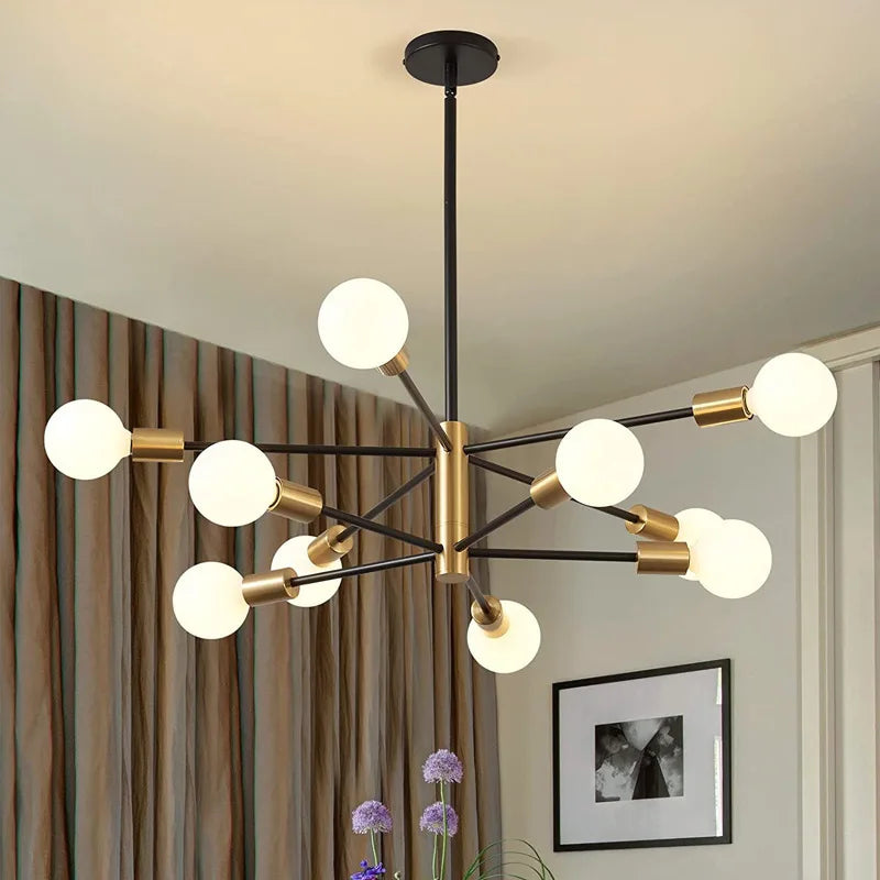 Modern LED Pendant Lights 4/6/8/10/12H Chandelier For Living Room Dining Room Bedroom Hotel Hall Indoor Decor Lighting Fixtures