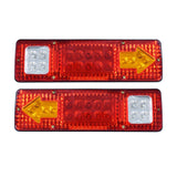 2Pcs LED Taillights Assembly - Universal Turn Signal Brake Stop Reversing Light