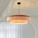 French Retro Tassel Pendant Light Vintage Living Room Bedroom Dining Room Light American Retro High-end Creative Room Main Light