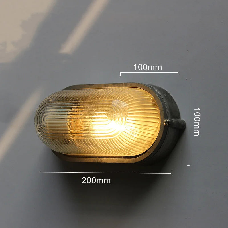 Retro Industrial Wall Lamp for Loft Coffee Bar Corridor Aisle Waterproof Outdoor Sconce Antique E27 Exterior Led Lights Fixture