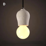 American Vintage Single Head E27 Chandelier Creative Personality Restaurant Bar Aisle Stairs Bedroom Bed Cement Chandelier