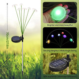 Solar Jellyfish & Mushroom Garden Lights - Dual Mode LED Waterproof Decor