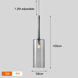 Nordic Colorful Glass Chandelier Lights Living Room Dining Table Kitchen Bedroom Fixtures Warm White LED Suspension Hanging Lamp
