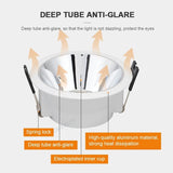 LED Module MR16 White Black Led Spotlight Fixture Aluminum Round Gu10 Embedded Led Downlight Frame