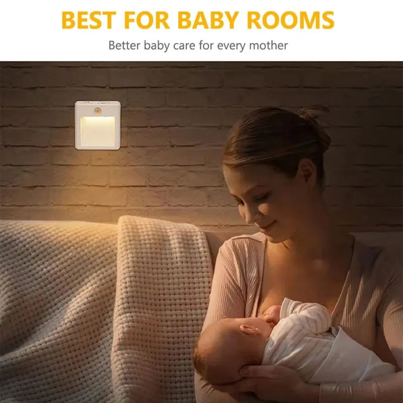 Plug-in LED Motion Sensor Night Light - EU/US/UK/AU - Dusk to Dawn Sensor