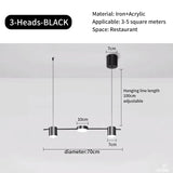 Nordic Modern Creative Chandelier - Adjustable LED Ceiling Light for Dining Room