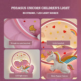 Industrial Cute Cartoon Cute Rainbow Unicorn Shaped LED Home Ceiling Lights Lustre Lamps for Living Room Decoration Chandeliers