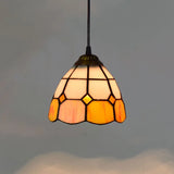 Colorful Mediterranean Style Bohemia Lamp Stained Glass Shade Mosaic Pendant Light for dining room bar lighting