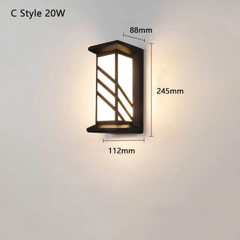 Led Outdoor Wall Lamp Led Outdoor Wall Light Waterproof Light Outdoor Porches Led Light Motion Sensor Light Outdoor Lighting