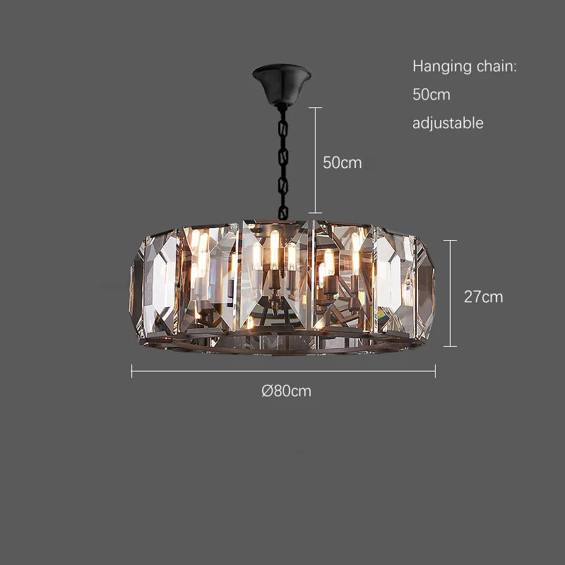 LED E14 Classic Retro Chrome Gold Crystal LED Lamp LED Light. Pendant  Lamp For Living Room