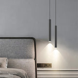 Modern Nordic Led Pendant Lamp Double head Pendant Light Dining Room 2m Hanging Lamp Pipe Decora Cylinder Pipe Line chandelier