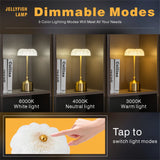 3000mah Retro Bar Table Lamp Restaurant Decoration Lamp LED Rechargeable Desk Light Touch Dimming Night Light Bedroom Lamp