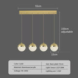 Nordic LED Dining Chandelier Creative Simple Acrylic Half Ball Indoor Pendant Lamp for Restaurant Aisle Corridor Pendant Lamp