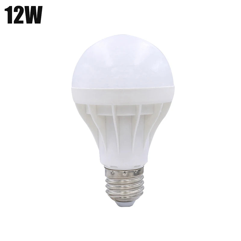 3/5pcs Led Bulb Screw Plastic Bulb Energy-Saving  Lamps 3w 5w 7w 9w 12w 15w E27 Ac 220v Real Power Led Lamp Living Room Home Led