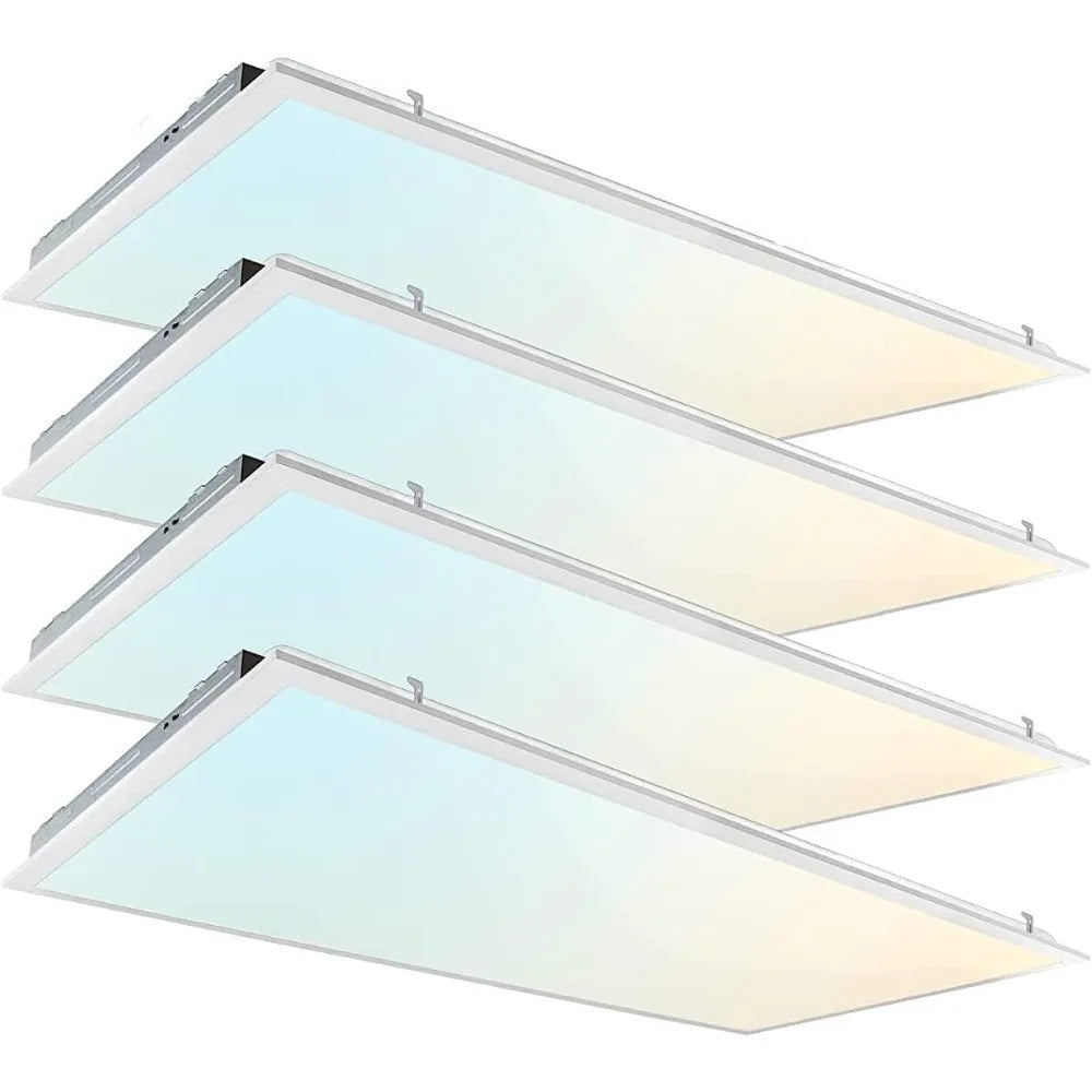 LED Light Flat Panel, 20/30/40W,  120-277V, (12 Pack), Dimmable Recessed Drop Ceiling Lights