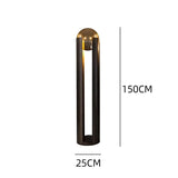 Luxury Black Iron LED Floor Lamp - Nordic Minimalist Standing Light & Desk Lamp Fixture for Living Room, Hotel & Bedroom Bedside