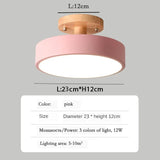 Nordic Creative Macaron Log LED Ceiling Light Bedroom Living Room Chandelie Modern Villa Restaurant Interior Lighting Decoration