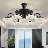 Fan Light 2026 New Living Room Light Luxury High end Italian Minimalist Restaurant Ceiling Fan Light Whole House Lighting Fixtures