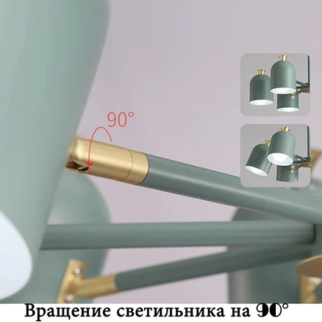 Bedroom chandelier living room decoration ceiling lamp hotel room lighting chandelier wrought iron chandelier kitchen lamps