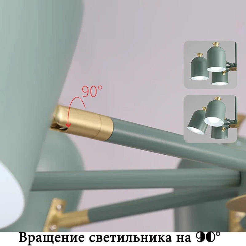 Bedroom chandelier living room decoration ceiling lamp hotel room lighting chandelier wrought iron chandelier kitchen lamps