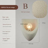 2026 Latest Nordic Lamps Middle-aged Style Wabi Sabi Style Coffee Shop Creamy Wall Lamp Resin Bedside Reading Light Home Decor