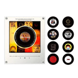 Smart Magnetic Music Vinyl Record Player Fridge Light - Touch-to-Play Album Magnet & LED Night Light Decor Lamp