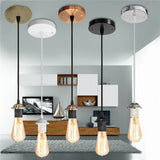 Vintage E27 Screw Pendant Light Socket Base - Industrial Loft Hanging Lamp Holder