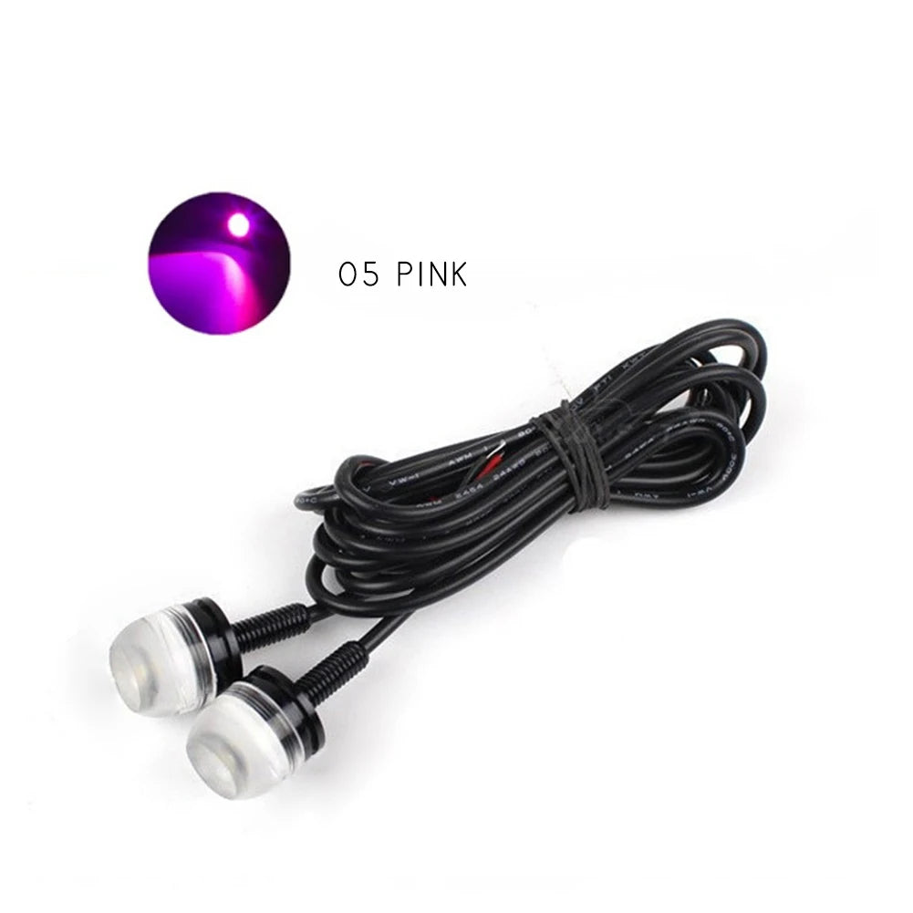 2X 9W 12V SMD LED Chip License Plate Light Bolt Screw Turn Signal Tail Light 5630 LED Number Plate Light Motorcycle Auto Car