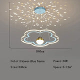 Modern Creative Star Children's Room LED Chandeliers for Bedroom Study Design Ring Lamp Home Decors Cartoon Warm Lighting Fixture
