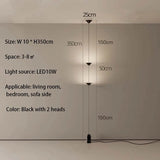 Modern LED cone-shaped design floor lamp pendant light living room bedroom bedside sofa side ambient light hanging line light