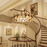 Luxury Crystal Chandelier Shining Ceiling Light Pendant Lamp Hanging Hallway Living Room