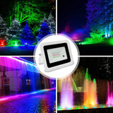 IP68 Waterproof RGB LED Flood Light (20W/30W/50W/100W) AC220V - Outdoor Color Changing Spotlight & Street Projector