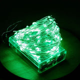 Battery Powered LED Silver Wire String Lights - 1M 2M 5M 10M Fairy Garland