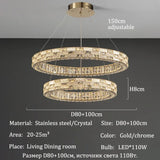 Nordic-style Luxurious Crystal Chandeliers, Led Lights, Pendant Ceiling Lamps, Suspended Chandeliers, Home Decorations, Lighting