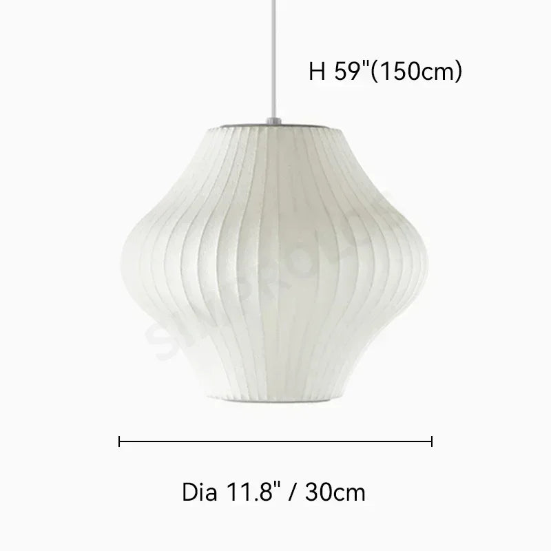 Wabi-sabi Silk LED Pendant Lamp Denmark Designer Hanging Light Living Room Hotel Restaurant Factory Direct High-End Home Decor