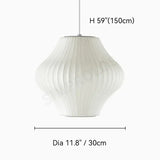 Wabi-sabi Silk LED Pendant Lamp Denmark Designer Hanging Light Living Room Hotel Restaurant Factory Direct High-End Home Decor