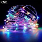 5M LED String Lights Waterproof Led Copper Wire Fairy Lights Battery Operated DIY Wedding Party Christmas Decoration Garland