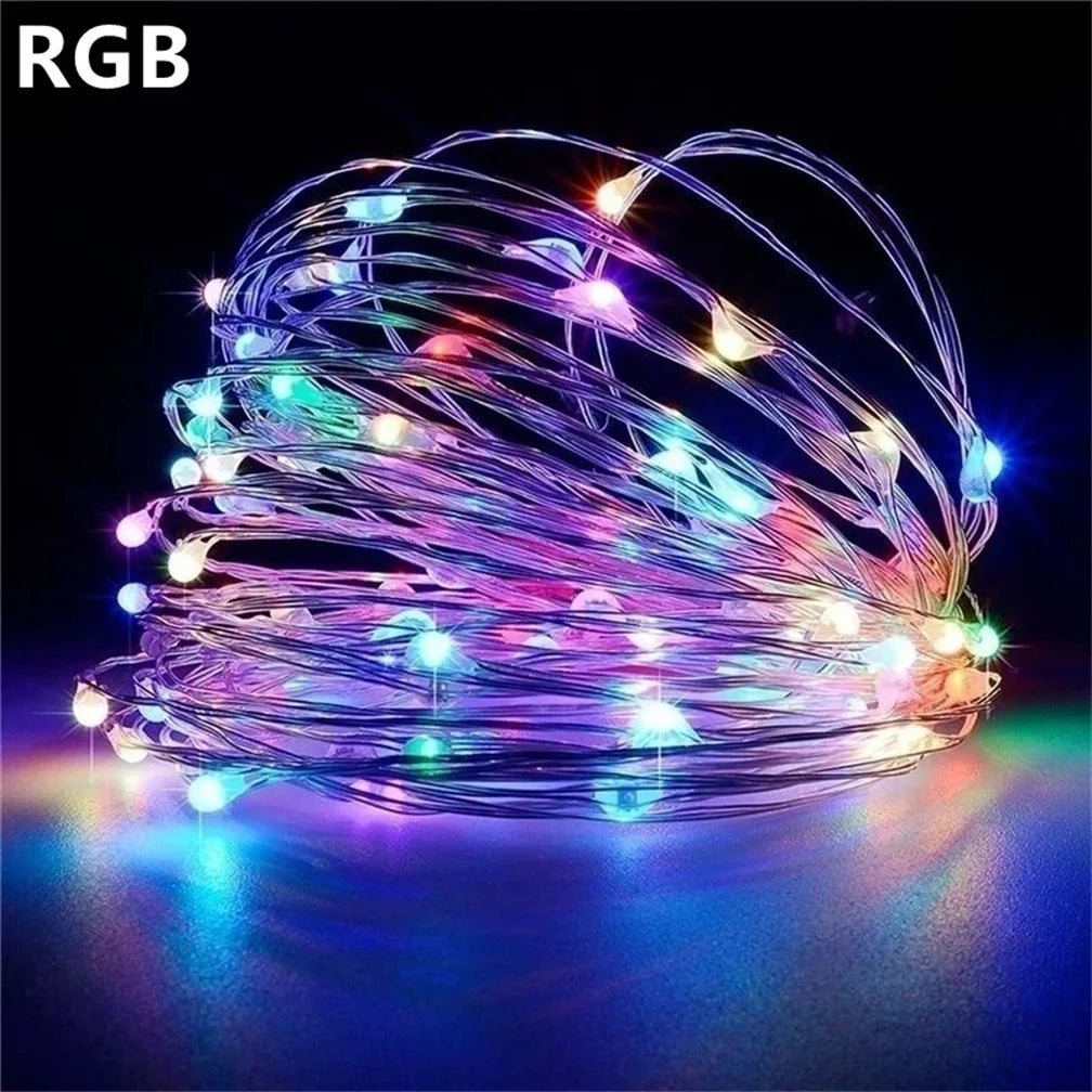 5M LED String Lights Waterproof Led Copper Wire Fairy Lights Battery Operated DIY Wedding Party Christmas Decoration Garland
