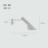 Modern LED Corner Floor Lamp Black White Lights Designer Arne Jacobsen Study Living Room Bedroom Stand Decoration Home Lighting